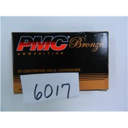 PMC Ammo, .223 Remington, 55 Grain, Boat Tail, Full Metal Jacket, twenty (20) per pack