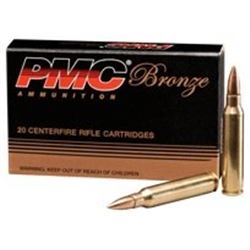 PMC Ammo, PMC AMMO .223 REMINGTON 55GRAIN, Boat Tail, Full Metal Jacket (20) Per Box