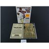 Image 1 : 1996 Bleachers 23KT Gold Embossed Laser Cut Nolan Ryan Card in hard case holder, embossed, mint