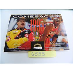 Comebacks of 1995, Michael Jordan & Ernie Irvan, 5"x7" each is #d to 10,000, Upperdeck