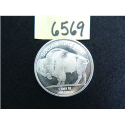 ONE Ounce .999 Fine Silver Bullion Round, Buffalo/Indian Head