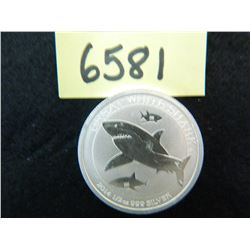 Australia 1/2 Ounce .999 Fine Silver Great White Shark