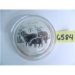 Australia TWO Ounce .999 Fine Silver GOAT