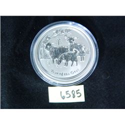 Australia FIVE Ounce .999 Fine Silver GOAT