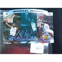 1995 Upperdeck Limited Edition #/5000, Michael Jordan First Championship, North Carolina Tar Heels