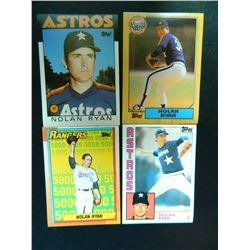 Four (4) 1993 Brookshire Brothers (Grocery Store) Nolan Ryan Stickers. Unused. All One Money