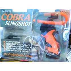 Barnett 16043 Cobra Slingshot, New-Unopened, sight system, extended wrist brace, contoured soft