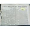 Image 1 : 1829 The National Gazette (Philadelphia), Four Pages, Guaranteed 186 Years Old!