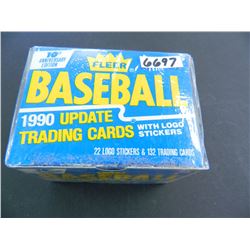 1990 Fleer Update Baseball Factory Set, Factory sealed, Unopened, 132 cards plus 22 logo sticker!