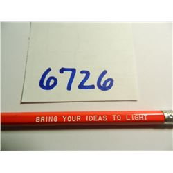 Vintage Phillips 66 #2 Pencil, "Bring Your Ideas To Light" Unused - Old New Stock