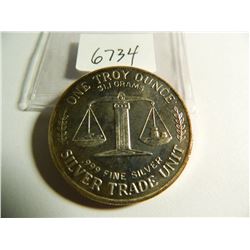 One Troy Ounce, 31.1 Grams, .999 Fine Silver, Silver Trade Unit