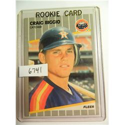 1989 Fleer #353 Craig Biggio RC Rookie Card ASTROS Hall of Fame