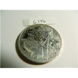 2013 Silver Canadian Maple Leaf, One Ounce .9999 Fine Silver