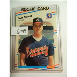 1988 FLEER TOM GLAVINE rookie card #539