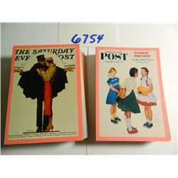 1993 NORMAN ROCKWELL TRADING CARDS SERIES 1 (90 CARDS) COMPLETE SET, the curtis publishing company