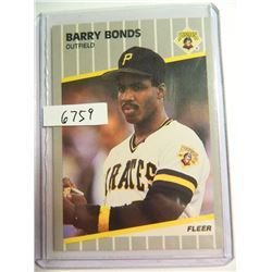 1989 Fleer #202 Barry Bonds PIRATES
