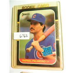1987 Donruss #43 Rafael Palmeiro Rookie Card Chicago Cubs