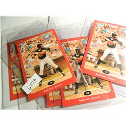 Six (6) 1996 Best Cards #14, Andruw Jones (Macon Braves, Minors) Baseball Cards, All One Money