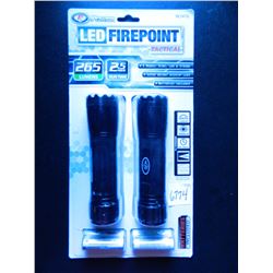 Firepoint LED Tactical Flashlight Combo, 3 modes: high, low & strobe, Aircraft Grade Aluminum