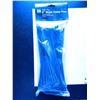Image 1 : One Hundred (100) 8" Black Cable Ties, 58lbs working load, made from DuPont 66 Nylon