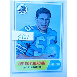 1968 Topps Football #207, Lee Roy Jordan, LB Cowboys