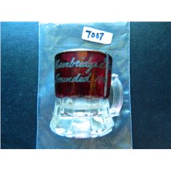 2" Shot Glass " The Cambridge Glass Co. Founded 1901"