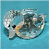 Image 1 : Swarvski, Swarovski Crystal Figurine, Miniature Duck, Sitting - 012531 , 1" Perfect Condition