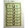 Image 1 : Seven (7) Sequentially Numbered 1993 $10 Bills, UNC, All One Money, Nice estate Find!