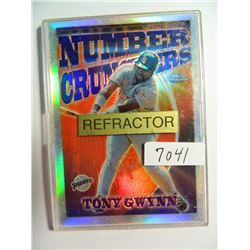 1997 Topps Chrome #SB1 Number Crunchers Tony Gwynn, Refractor