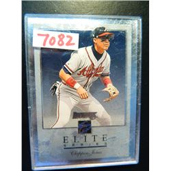 1995 Donruss Elite #66 Chipper Jones, Braves, Limeted Edition Numbered Card. 9663/10,000