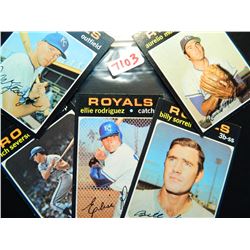 Five (5) 1971 Topps Baseball Cards, All KC Royals, All One Money