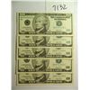Image 1 : Five (5) Sequentially Numbered 2003 $10 Bills, UNC, All One Money, Nice estate Find!