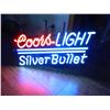 Image 1 : (Old) Coors Light Silver Bullet Neon Sign, Full Size, Pick-Up Only, Dirty- Needs Cleaning, Works