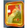 Image 1 : 1936 Coca-Cola Tray Vintage Original - Woman Relaxing with a Coke-Very Nice