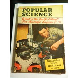 June 1943 Popular Science, Good Condition. many ads and references to the War, 20 cents