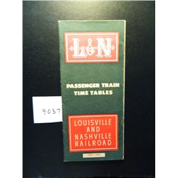 June 1, 1948 L&N Railroad Passenger Train Time Tables, Louisville and Nashville. very nice condition