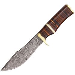 Damascus Steel Blade, Fixed Blade Hunter, DM1066, NEW