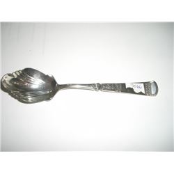 EXTREMELY RARE SILVER UNIQUE BUTTER SPOON STAMPED *JOS LINZ & BRO* TOTAL WEIGHT IS 30.2 GRAMS!! ITEM