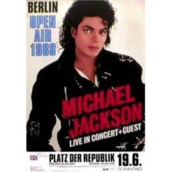 MICHAEL JACKSON BAD CONCERT POSTER