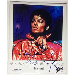 MICHAEL JACKSON SIGNED & INSCRIBED PHOTO