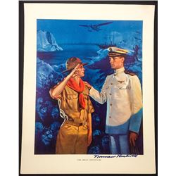 NORMAN ROCKWELL SIGNED "GREAT ADVENTURE" PRINT