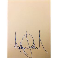 MICHAEL JACKSON SIGNED CARDBOARD SHEET