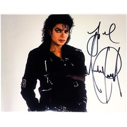 MICHAEL JACKSON SIGNED "BAD" PHOTO