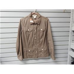 Ladies Med Northern Reflection Brown denim style jacket