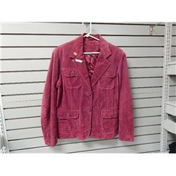 Lrg Denver Hayes Maroon Suede jacket