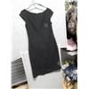 Image 3 : LADIES DRESS - USED - JONES NEW YORK - BLACK - COCKTAIL S/L V-NECK - SIZE 8