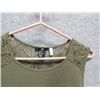 Image 3 : LADIES DRESS - USED - H.M. - GREEN - LACE THROUGH BACK - SIZE MEDIUM