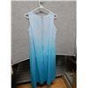 Image 2 : DRESS - LADIES - VICTORIA HOLLY - TURQUOISE - SIZE 10P - SHORT SLEEVE LONG