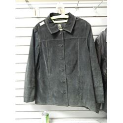 BC Clothing black suede coat