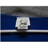 Image 3 : TOP - V NECK - BLACK - RUFFLE ON NECK & BOW TIE - SZ MED